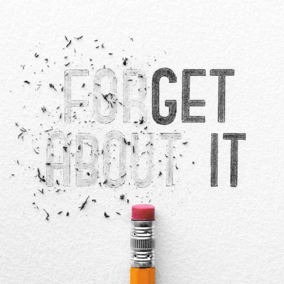 Forget About It — lettering by Joseph Bearbower