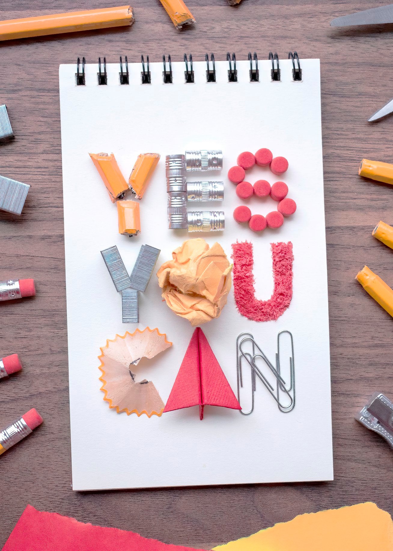 Yes You Can — Notepad — lettering by Joseph Bearbower